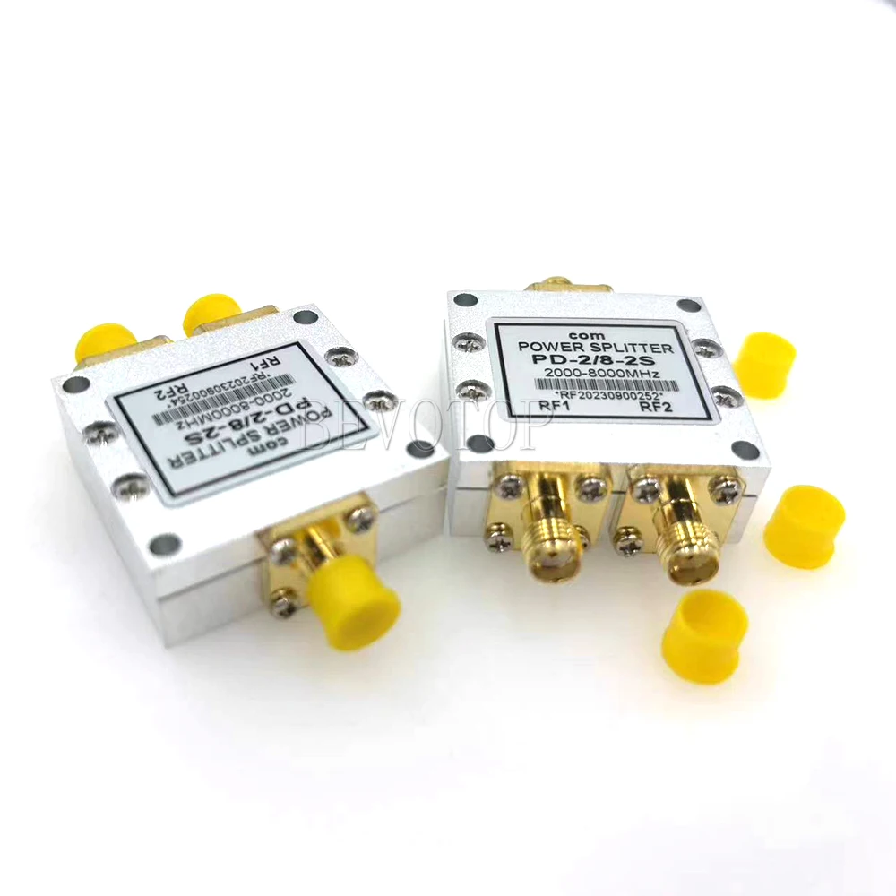 1PCS SMA Microstrip Power Splitter 2-8GHz RF Power Splitter Combiner WiFi 10W One Point Two