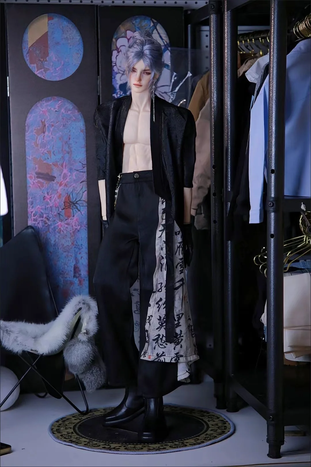 

Кукольный костюм для 73 см, 75 см, мужская кукла Bjd, китайская одежда в древнем стиле, красивое платье 1/3, аксессуары для кукол, без куклы