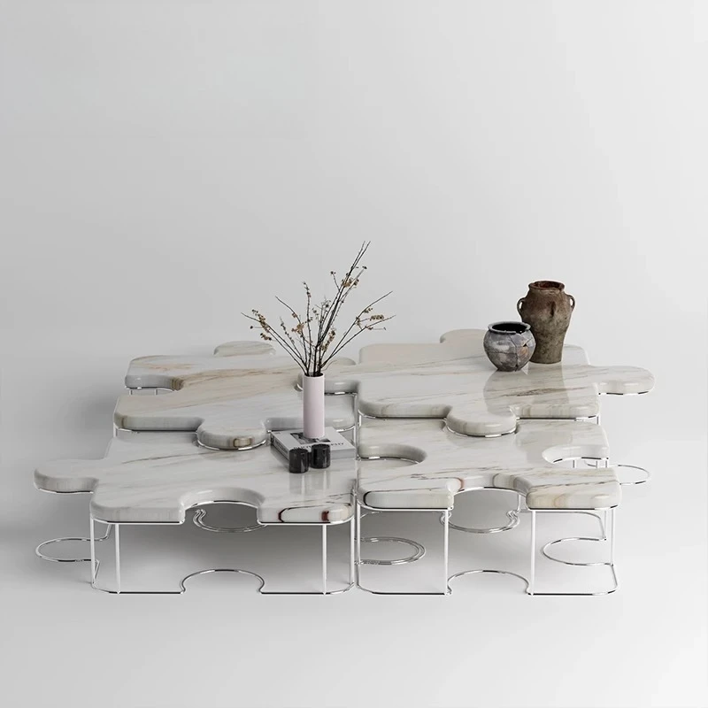

Household living room puzzle coffee table villa high and low special-shaped combination set