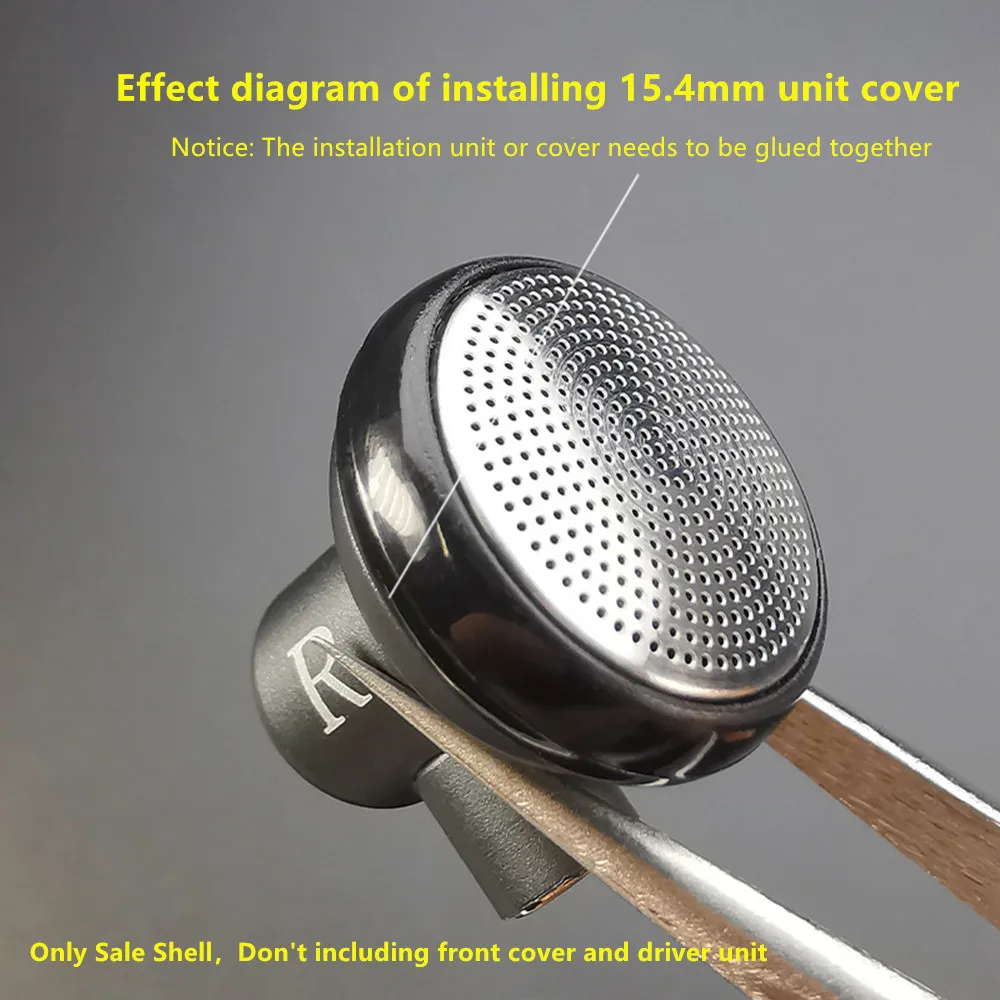 2 زوج/الوحدة لتقوم بها بنفسك 15.4 مللي متر سماعات أذن معدنية قذيفة شقة رئيس سماعات الأذن الإسكان لتقوم بها بنفسك MX500 مع MMCX قاعدة سماعة الملحقات