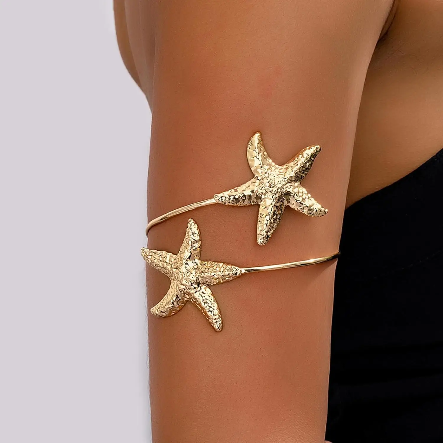 

Arm Cuff Gold Cuff Bracelet Adjustable Upper Arm Band Bangle Minimalist Jewelry for Women Trendy Stuff Gifts