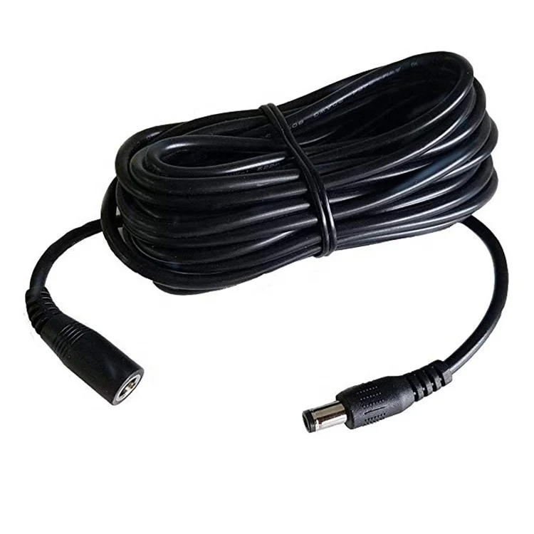 

5pcs 5521 5.5*2.1mm / 5.5*2.5mm Male Female 12V 24V Extension DC Power Cord Cable for CCTV