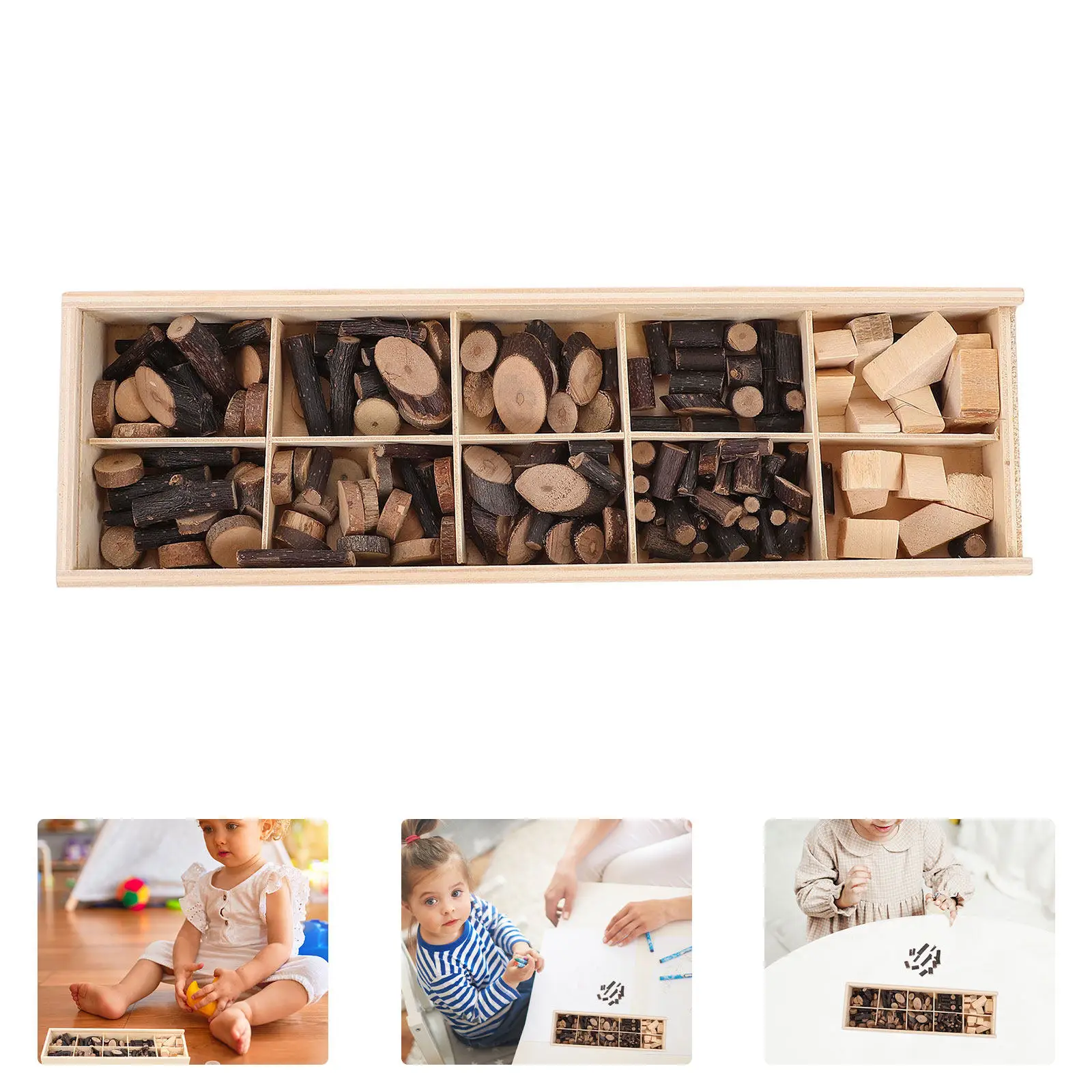 

Набор для творчества из натуральных деревянных срезов для детей: необработанные диски из коры дерева для поделок своими руками, раннее развитие в детском саду