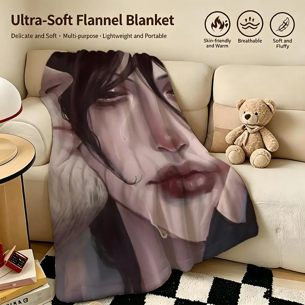 game R-Resident Evil-l Throw Warm Soft Flannel Blanket, Multi-use for Sofa Bed Camping Travel Nap