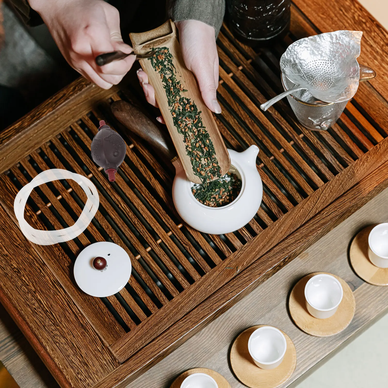 

Anti Plastic Tea Tray Hose Kit Suction Ball for Home Hotel Tea House Practical Teaware Supply Accessories