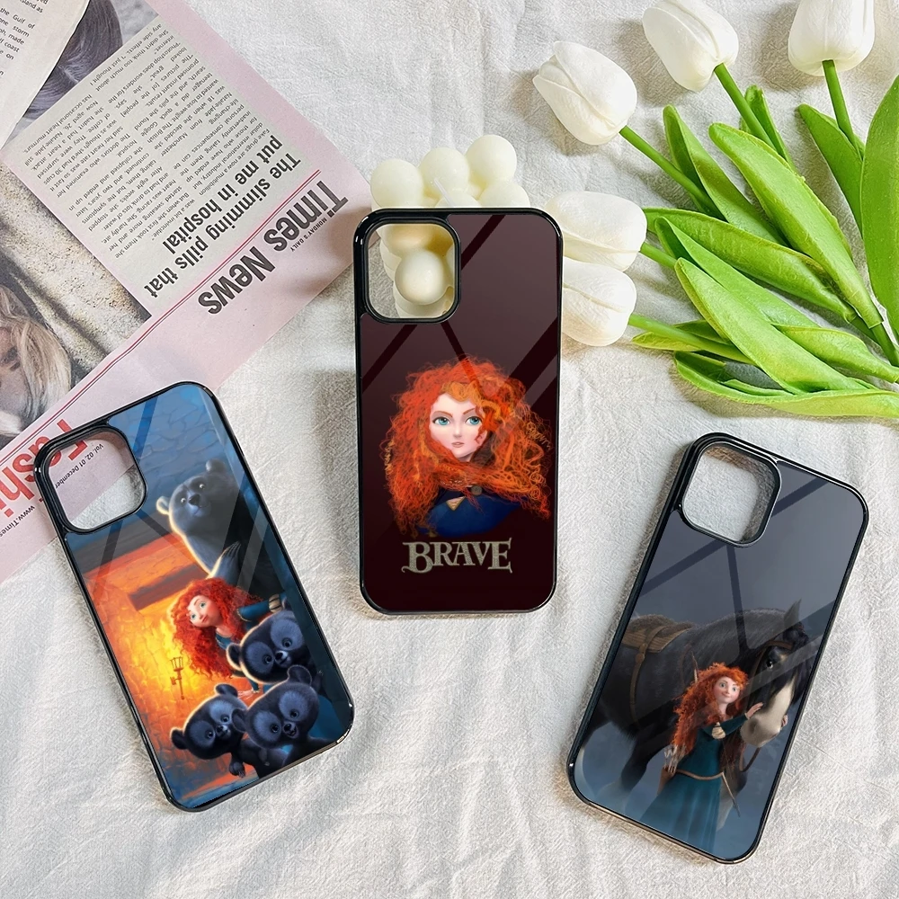Brave Merida coque de téléphone pour Iphone 16 15 14 13 12 11 Pro Max Mini 8 Plus Se Xr X Xs Fundas coque PC + housse en TPU