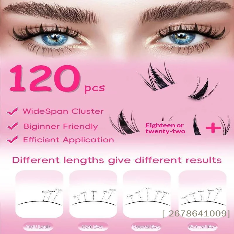 ⚑ 120 szt. Pojedynczych kępek – Eyelash Extension Individual recenzja i cena