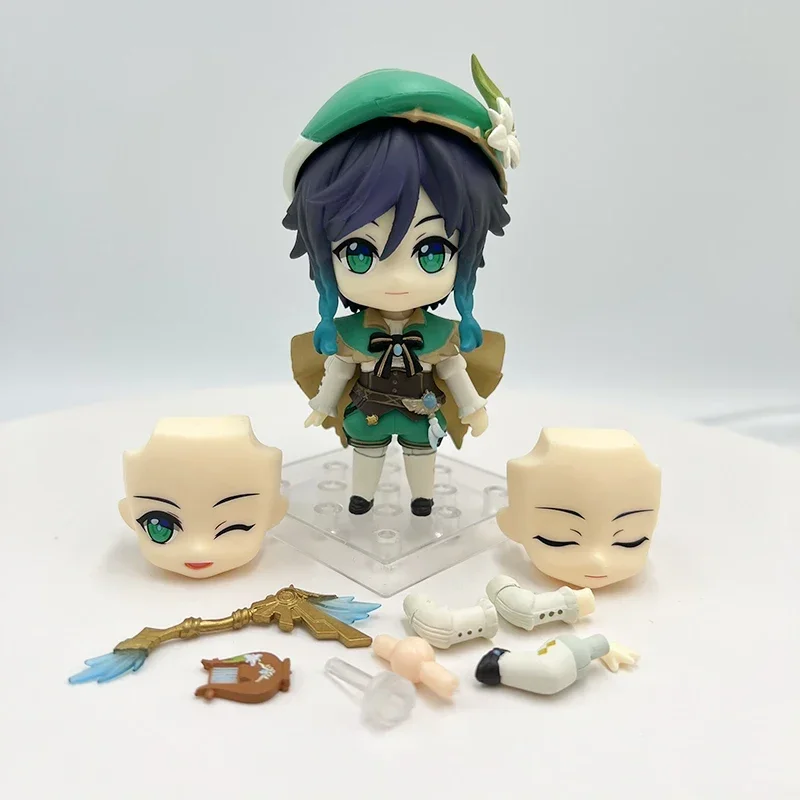 #1795 Venti Anime Figure #1718 Traveler/Lumine Action Figure #1717 Aether/Klee/Hu Tao Figurine Collectible Model Doll Toys Gifts