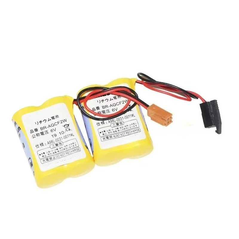 Backup memory for Fanuc numerical control machine tool BR-AGCF2W 6V A98L-0031-0011 lithium battery