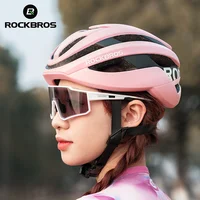 ROCKBROS-casco de bicicleta ultraligero, seguridad en ciclismo, casco de bicicleta de montaña, ajustable, moldeado integralmente, para exteriores