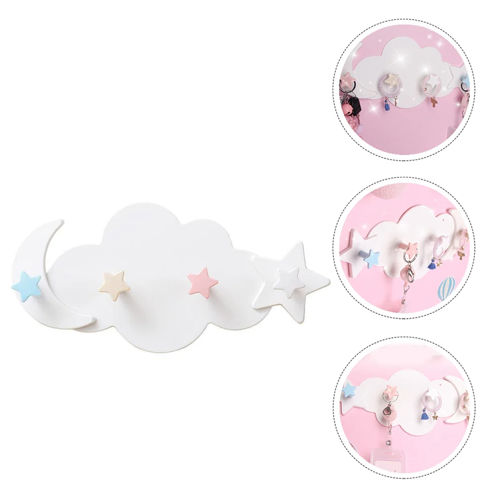 

2 Pcs Cartoon Storage Hook Wall Hooks Clothes Door Coat Hanger Hangers Adhesive Plastic Rack