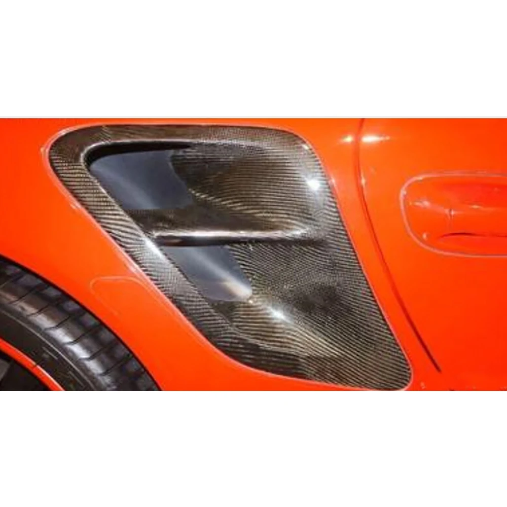 Carbon Fiber Rear Side Air Vent Cover Car Side Fender Air Vent Outlet Frame Trim for Porsche 911 997 Turbo 2004-2012