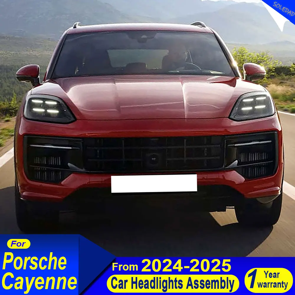 

Автомобильная фара для Porsche Cayenne 2024-2025, обновление до премиум-версии фар в сборе, автомобильные аксессуары Plug and Play