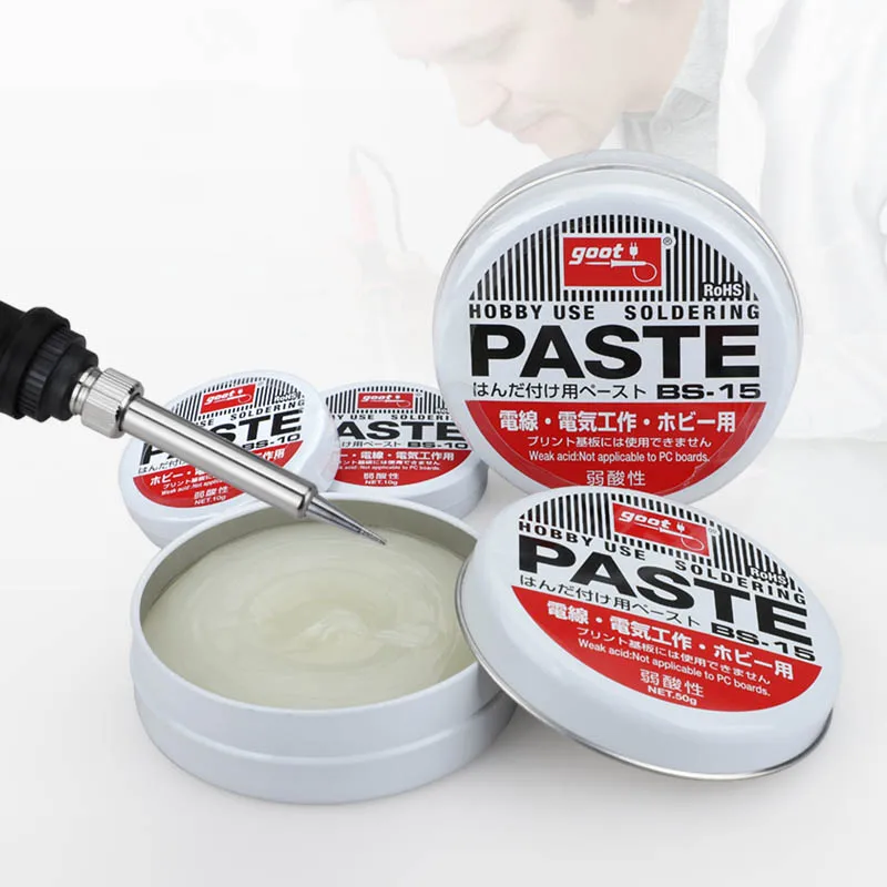 100% Orgin Goot Environment-friendly Soldering Paste Flux Bs-15 Bs-10 Wire Welding Electric Appliance Solder