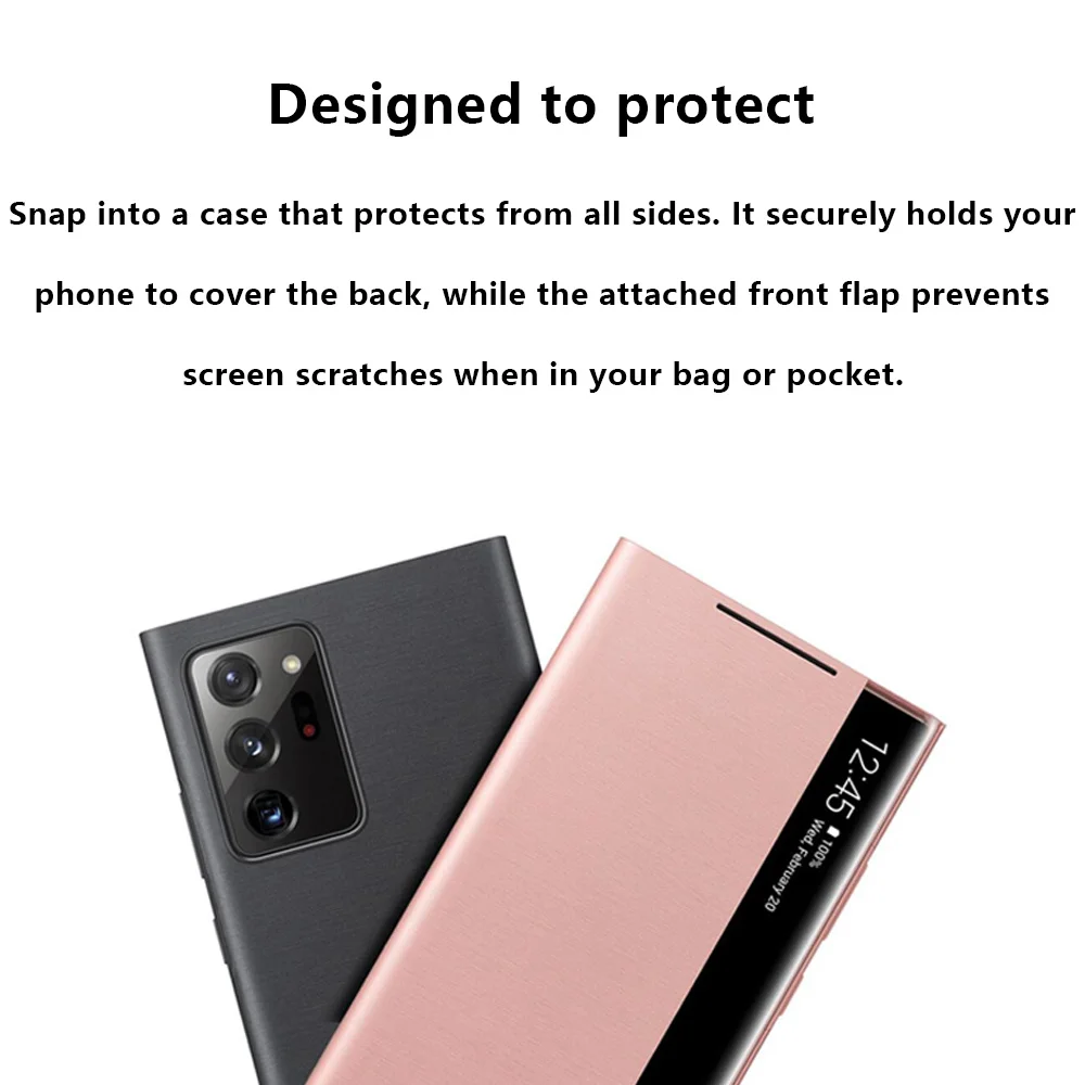 Oryginalne etui z klapką do Samsung Galaxy Note20 Ultra S-View Wysokiej jakości skórzane etui do Note20Ultra Protector Shell & Box — zdjęcie produktu 5