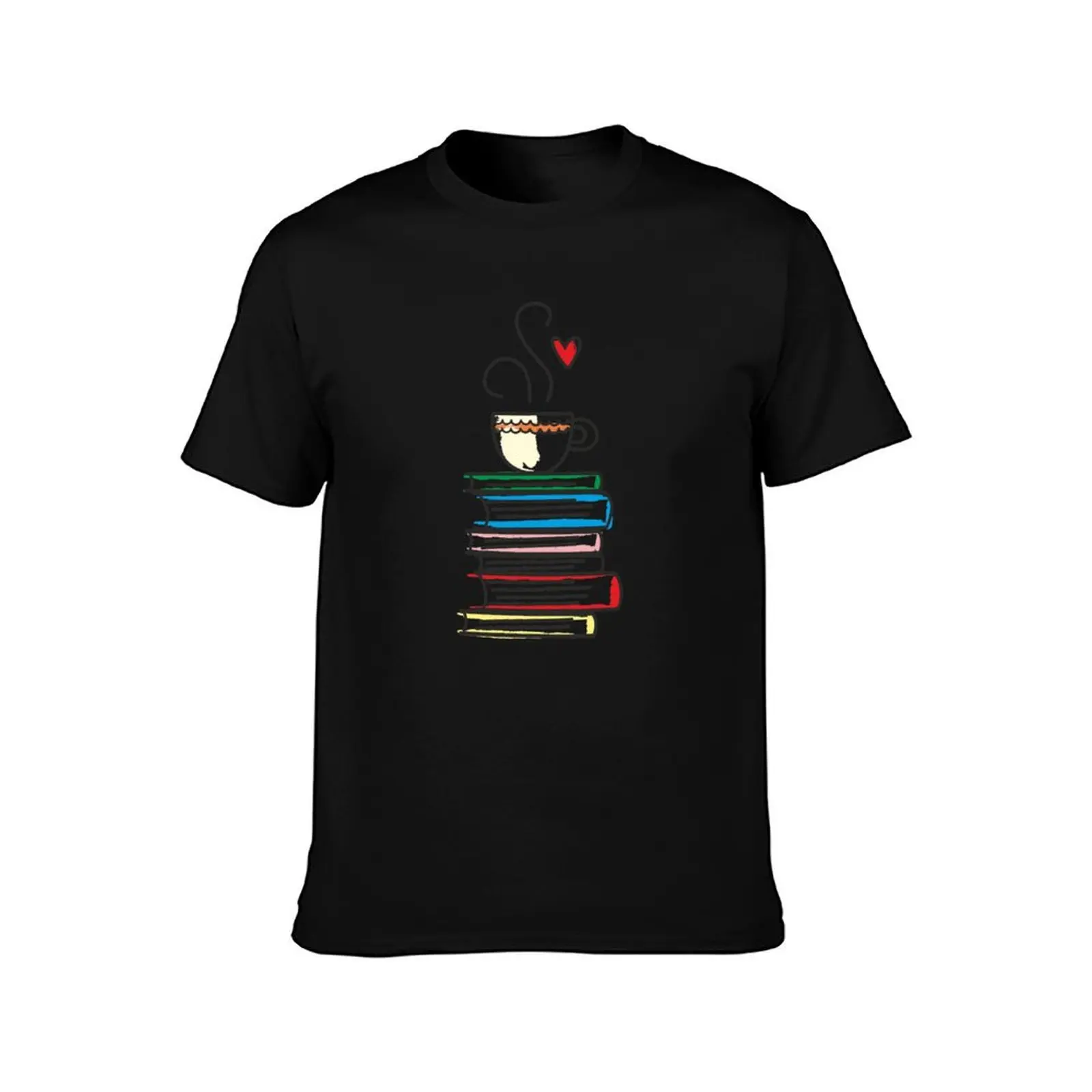 Cup of Tea and Books T-Shirt t shirt men 100% cotton luxury brand T-Shirt