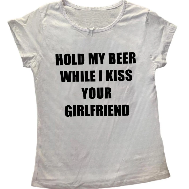 

Креативный женский укороченный топ с буквенным принтом Y2K, уличная одежда, винтажная готическая футболка в стиле панк, модная тонкая футболка с круглым вырезом и короткими рукавами