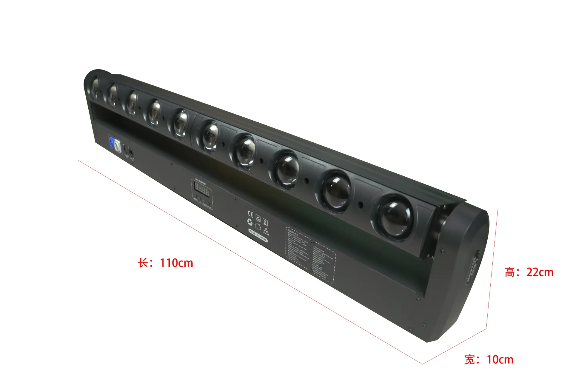 10x40W RGBW 4IN1 LED Beam Moving Head Light DMX512 Controlled DJ Projection Lights Bar Disco Party Wedding UV Wall Washer Lamp