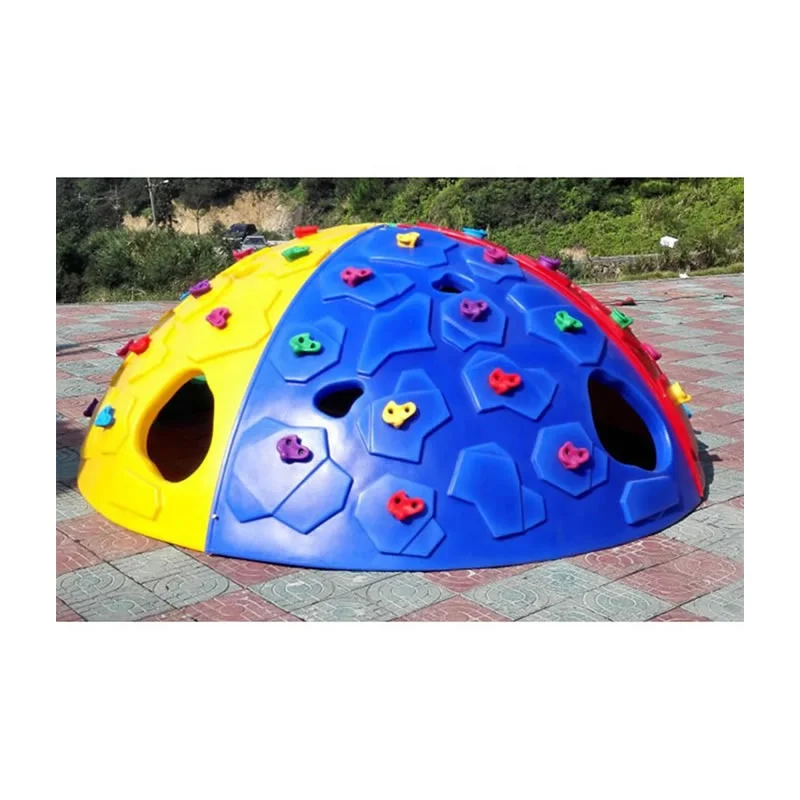 Amusement Park Small Plastic Outdoor Space Capsule Climbing Wall Playground Dome for Kidspromote sales