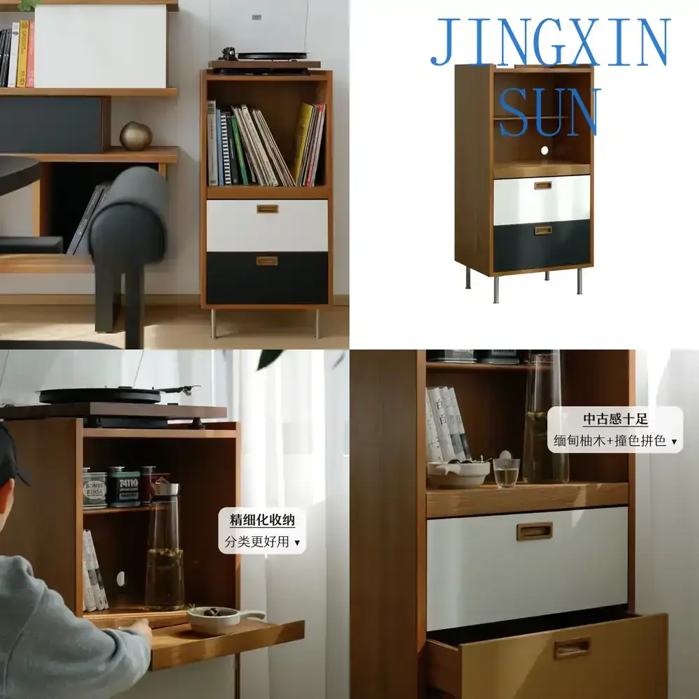 Retro Magic Cabinet for Small Apartment | Zero Footprint Vertical Storage Cabinet for Narrow Spaces Corner Storage Solution