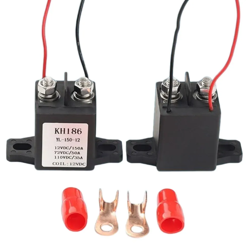 

100A/150A Car Relay 12V/24V Long-Time Power On 110V Starter Relay Strong Magnetic Arc Extinguishing Contactor Relay Module