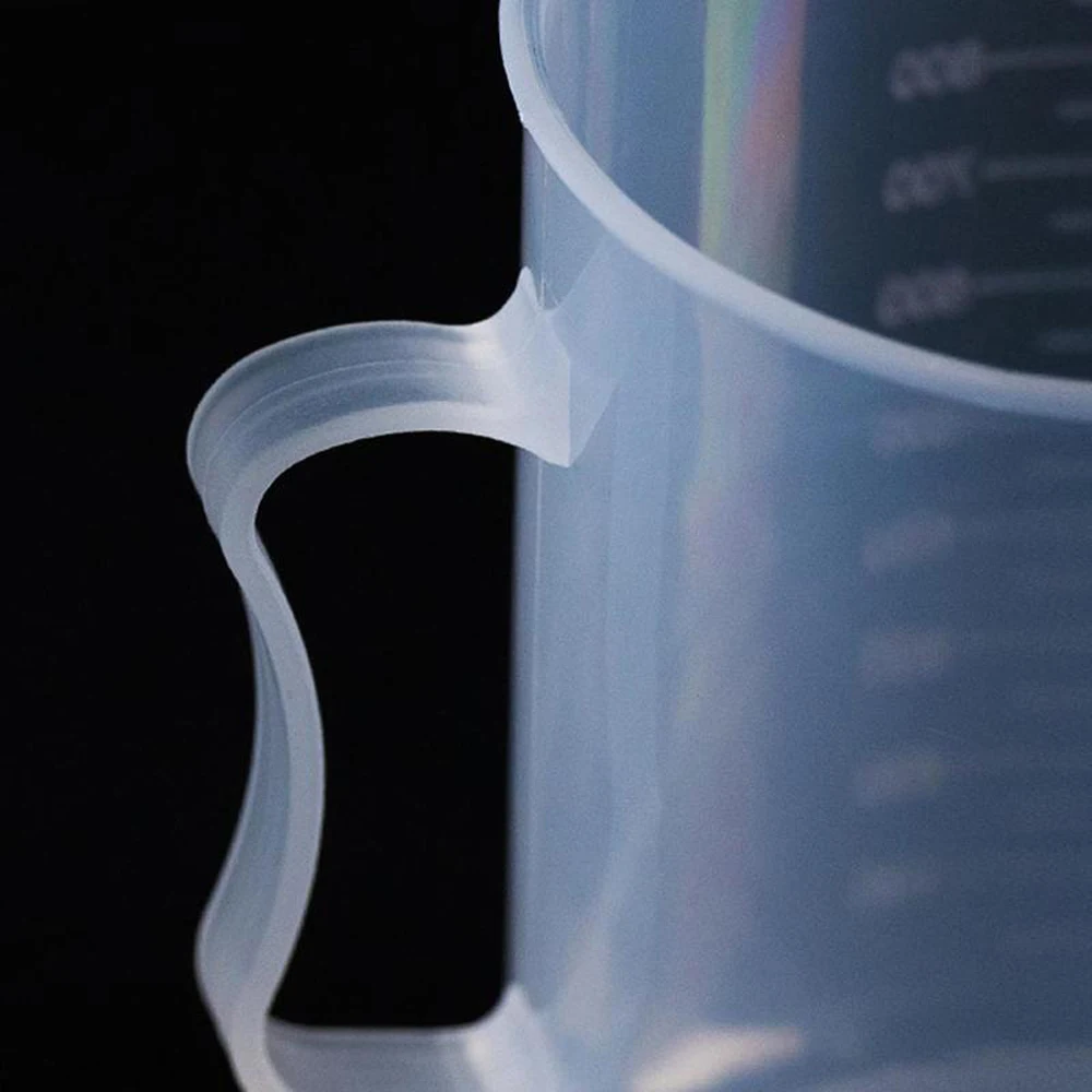 Tool School Supplies Reusable Transparent Plastic 250/500/1000/ml Measuring Cup With Handle Measuring Cylinder Measuring Jug