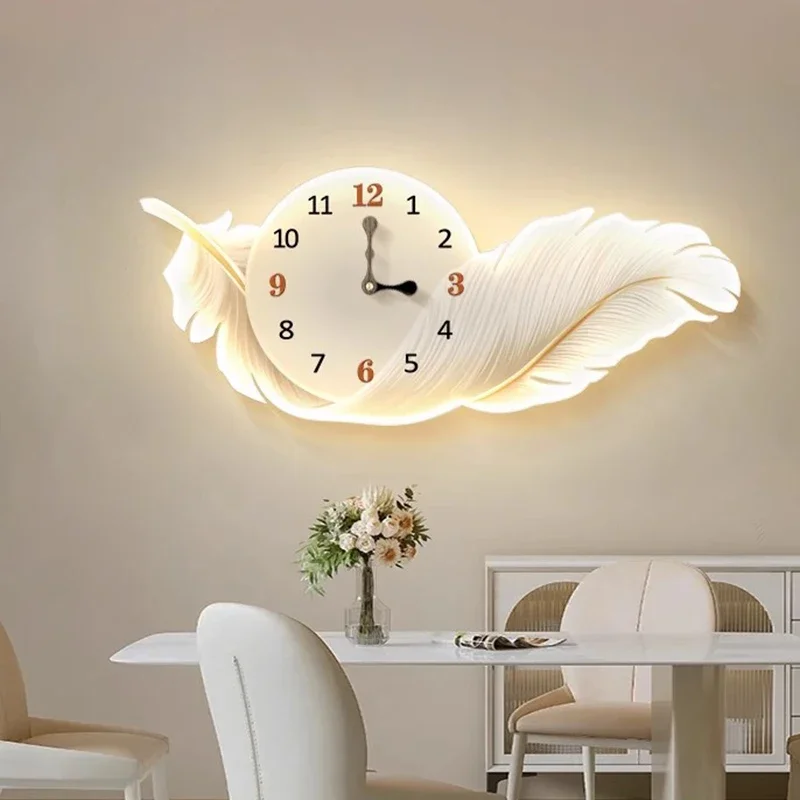 Nordic Restaurant Wall Clocks Living Room Luxury Art Mural Modern Wall Watch Creative Aesthetic Reloj Pared Home Decoration