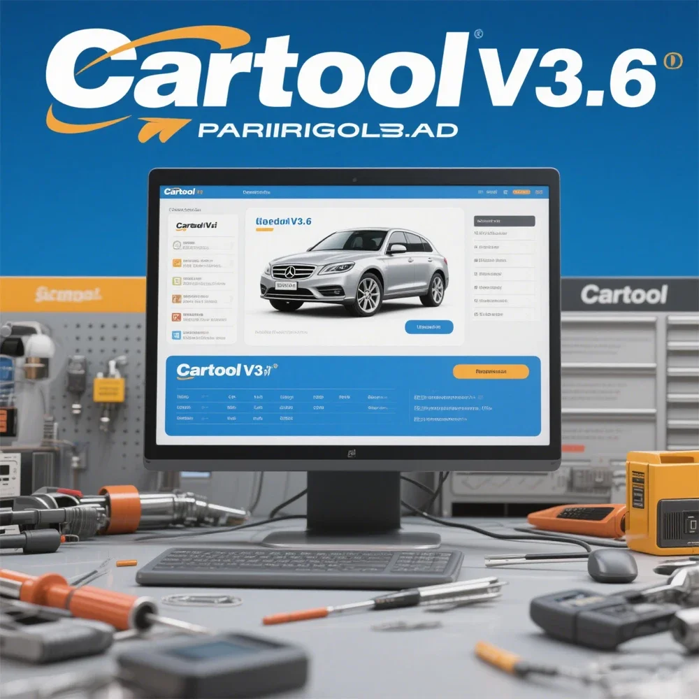 Cartool V3.6 Car Diagnostic Software with Immo Killer V1.1 ECUSafe V2.0 Vehicle Immobilizer Repair Airbags Radio Decode VP Pomp