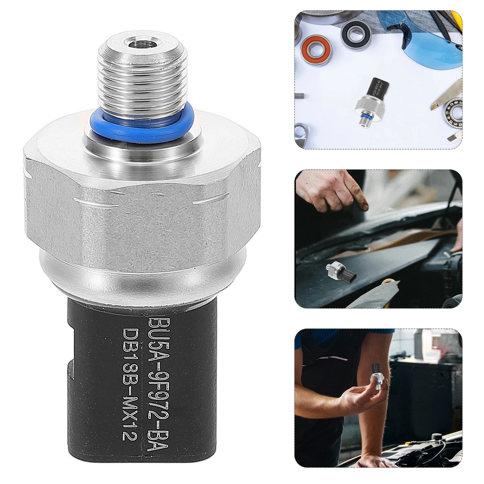 

Fuel Pressure Sensor Transducer Car Engine Fuel System BU5A-9F972-BA Durable High Precision Stable Ideal Replacement Sending
