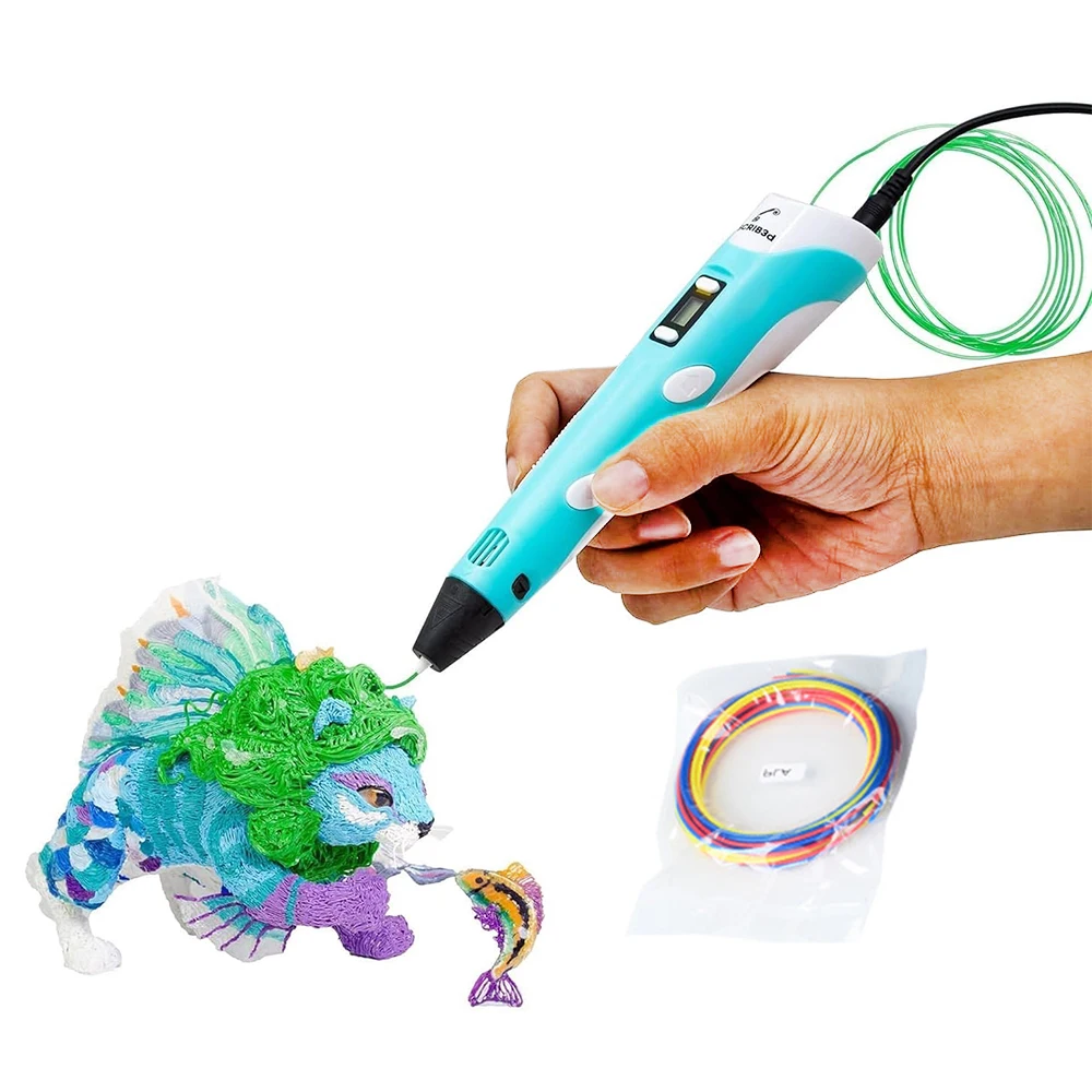 

3D Printing Pen with Display,PETG 3D Printer Filament,Neatly Wound PLA Filament 1.75 mm,3D Pen, Fit Most FDM 3D Printers