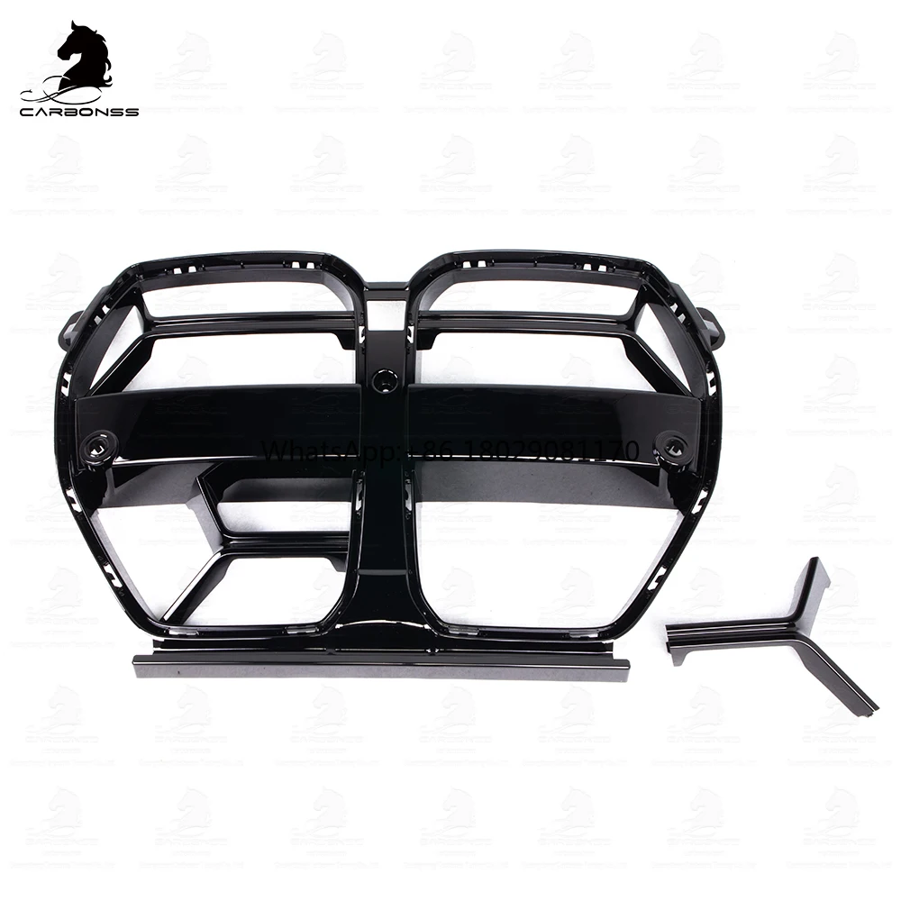 ABS Gloss Black CSL Type Front Car Bumper Intake Grille Frame Trim Competition Sport For BMW BMW G80 G82 G83 M3 M4 2021+