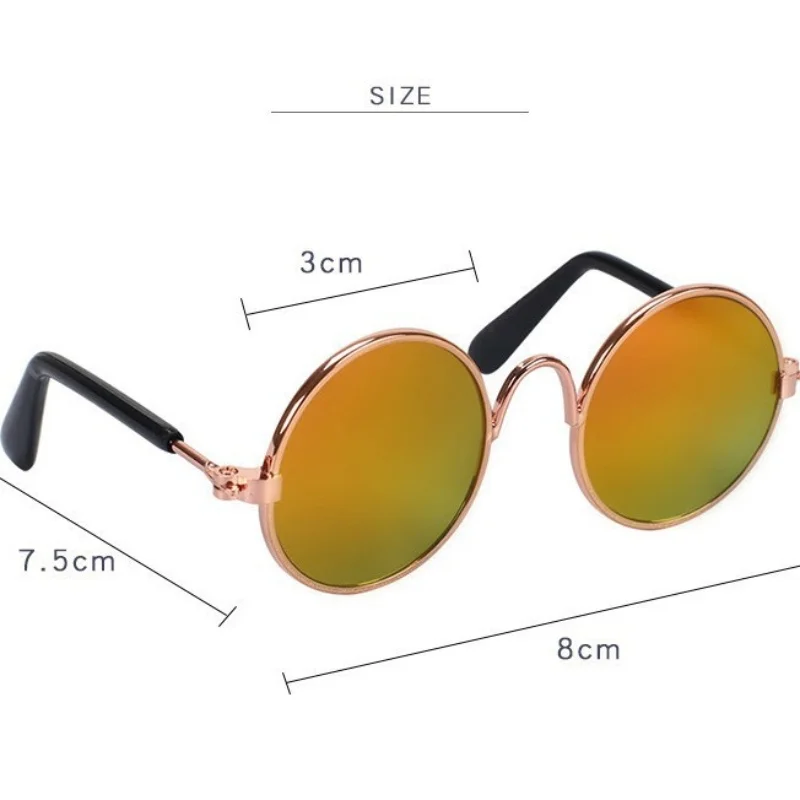 Rutschfeste Sonnenbrille für Katzen & Kleine Hunde Haustier-Zubehör Welpen-Kätzchen-Cosplay-Kostüm Niedliche Tier-Brillen Foto-Requisiten – Detail 9