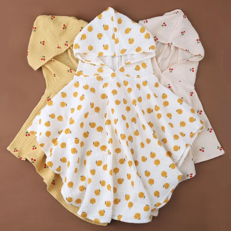 Serviette à capuche en coton, serviette bain à séchage rapide pour bébé, Super absorbante, respectueuse peau, D5QA