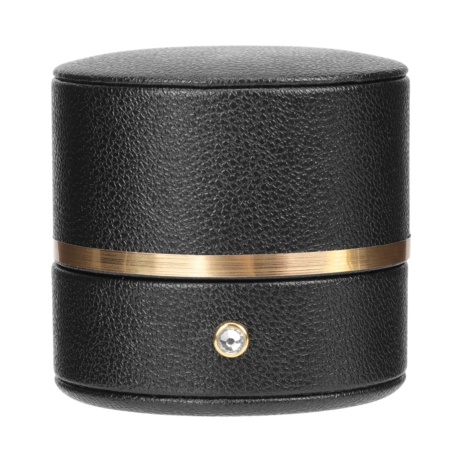 1pc Decorative Earring Case Jewelry Storage Box Compact Sturdy Organizer For Earrings Bracelets Necklaces Rings Black