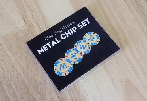 

Premium Oliver Metal Chip Set Professional Coin Vanish/Appear Trick Smooth Illusion Gimmick for Stage & Close-Up Magic Props Fun