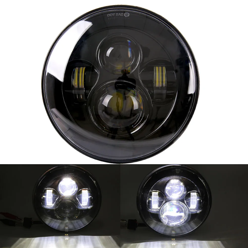 Motorkoplamp 7 inch LED voor Harley Touring Ultra Classic Electra Street Glide Road King Yamaha motorfietskoplamp