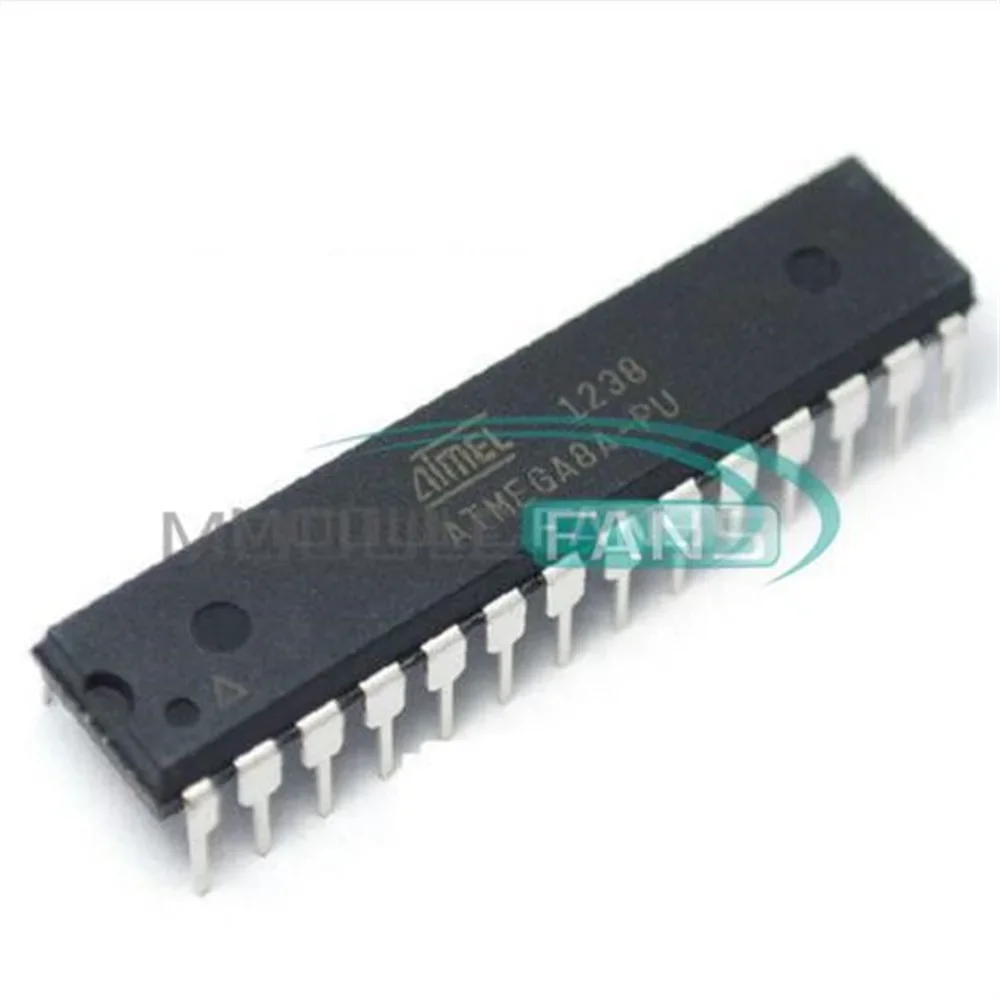 ATMEGA8-ATMEGA8A-PU DIP Flash IC DIP-28, 8 bit dengan 8K Byte, Flash yang dapat diprogram dan sistem el