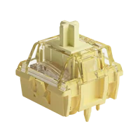 Akko V5 Pro interruptor amarillo crema 5 pines 50gf interruptor lineal Thocky lubricado de fábrica Compatible con teclado mecánico Cherry MX 45 Uds