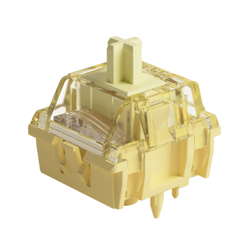 Imagen 2 del producto Akko V5 Pro interruptor amarillo crema 5 pines 50gf interruptor lineal Thocky lubricado de fábrica Compatible con teclado mecánico Cherry MX