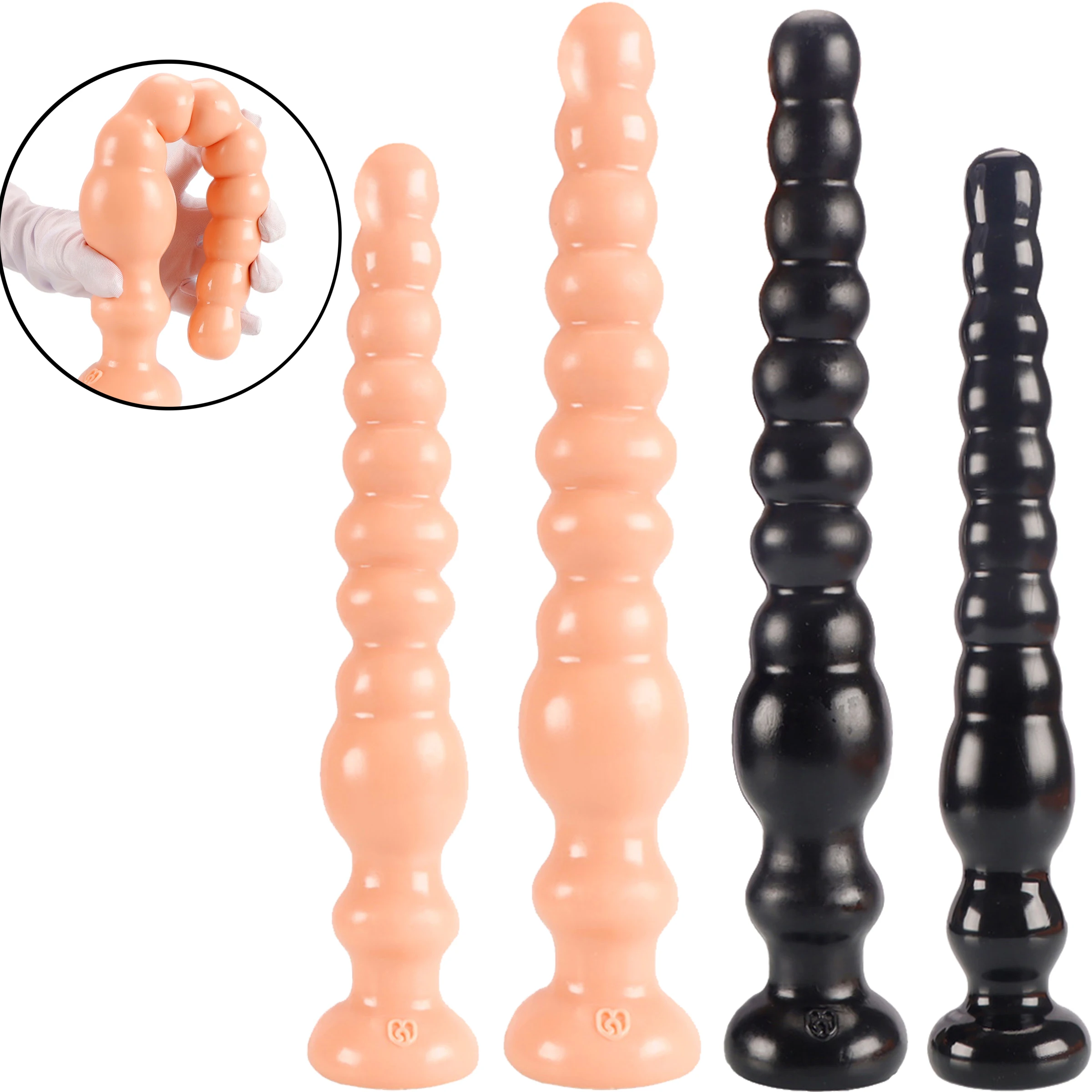 Long Anal Beads Ball Butt Plug Big Buttplug Prosate Massager Dildo Dilator Female Masturbator Adult Sexy Toys For Men Women Gay