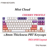Cherry Fynmi Mist Clouds PBT Keycap 5 Face Dye Sublimation 141 Keys mechanical keyboards keycap