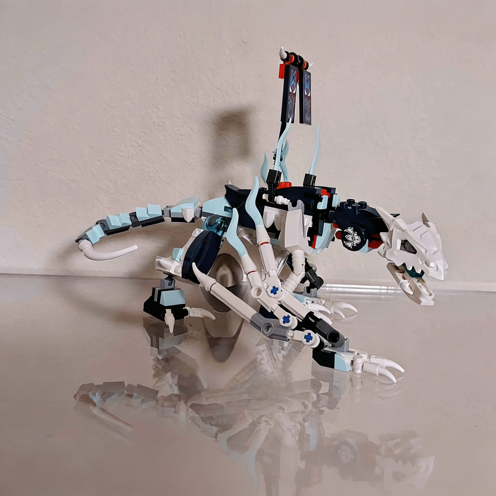 288pcs MOC Ninjia Better Spectral Dragon Model Christmas Gift Creative Tabletop Ornament And Room Decoration Art