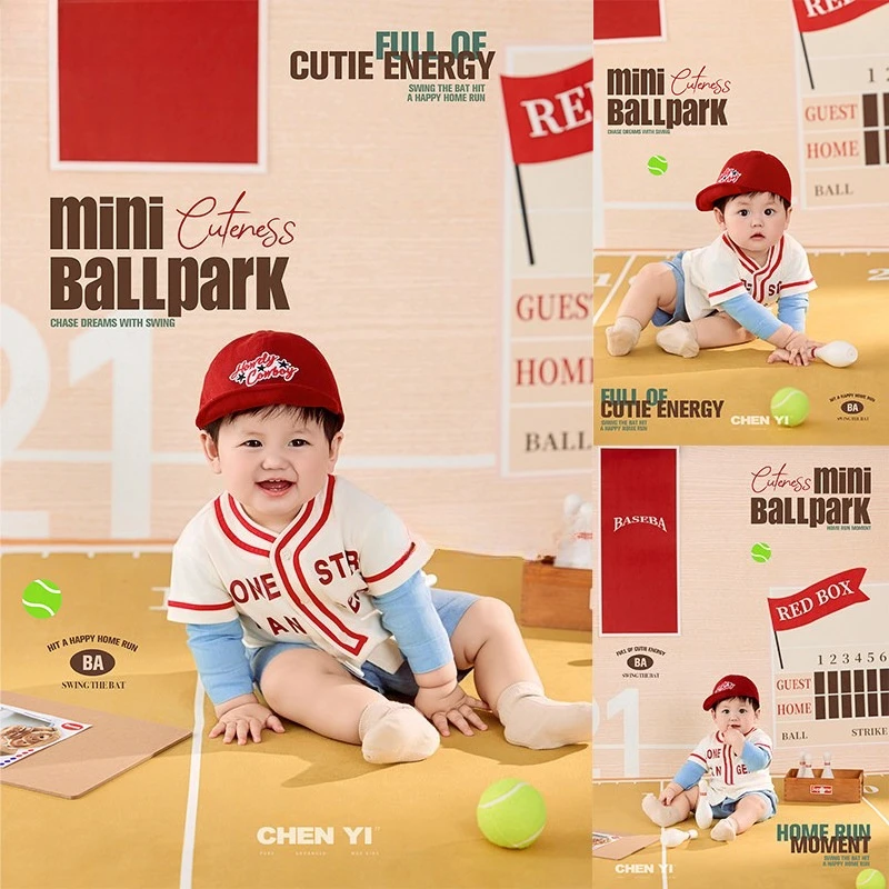 tenue-de-photographie-pour-bebe-de-100-jours-theme-sportif-d'ete-vetements-de-sport-pour-enfants-accessoires-de-studio-pour-la-premiere-photographie-de-nouveau-ne