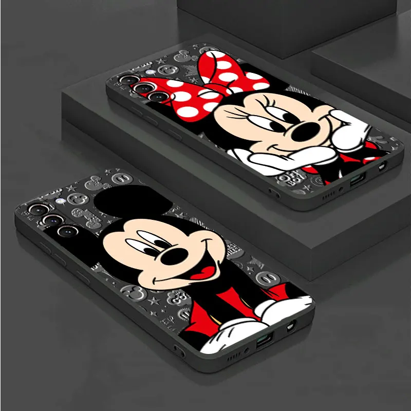 Disney Cute Minnies Mickeys case for Samsung Galaxy s23 ultra S20 S9 S24 Plus note 10 20 S10e S22 s8 s21 FE phone Cover Fundas