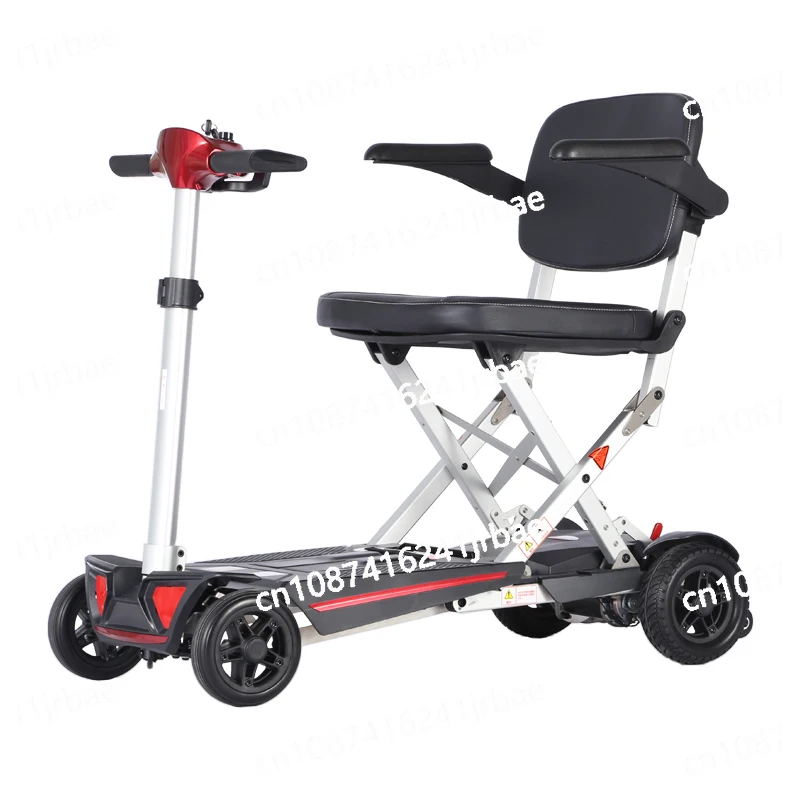 

Intelligent folding elderly scooter electric four-wheel electric wheelchair