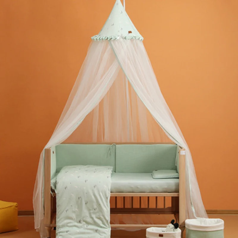 Mosquito Net Hanging Tent Star Decoration Baby Bed Crib Canopy Tulle Curtains for Bedroom Play House Tent for Children Kids Room