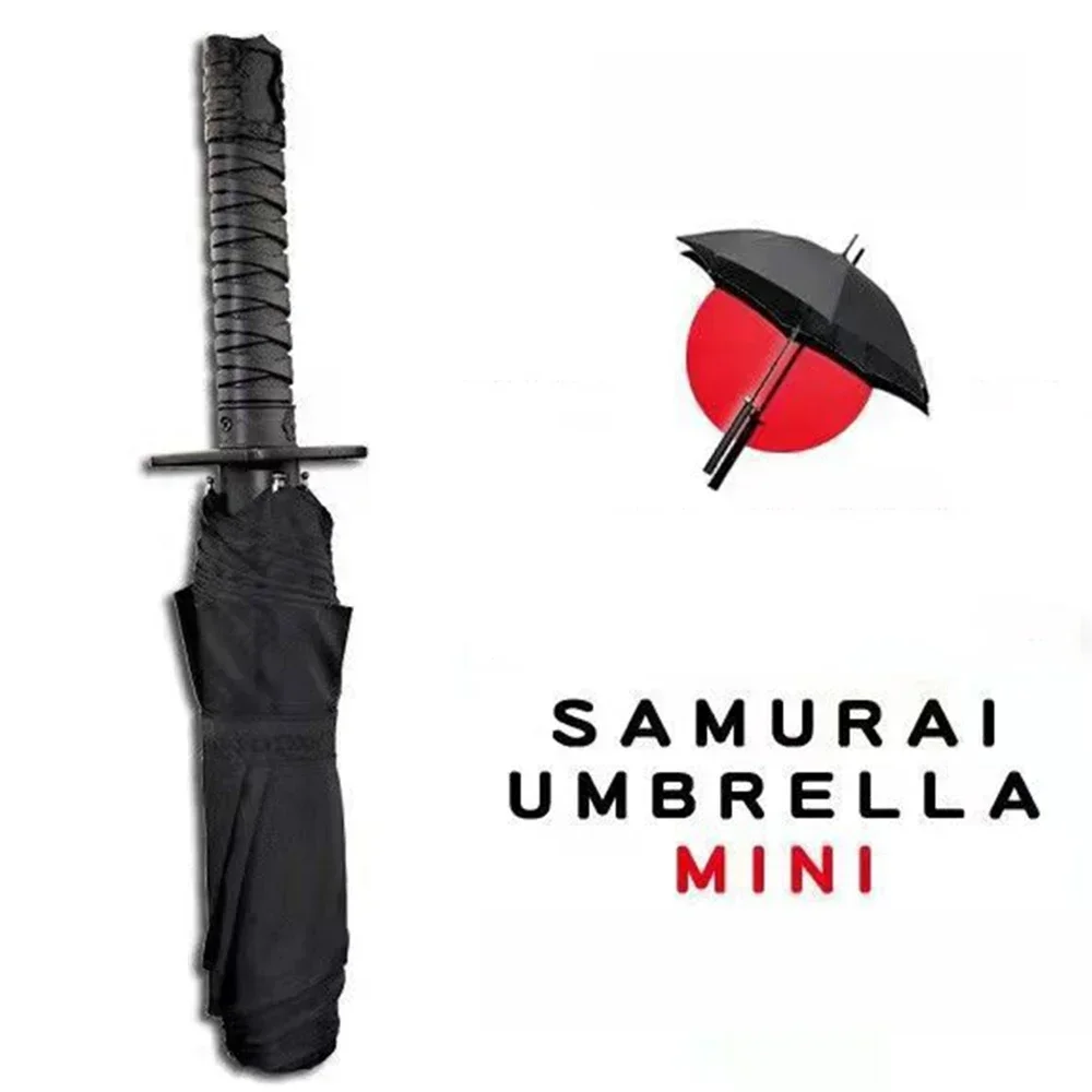 Gothic Style Devil Personality Umbrella Straight Handle Holy Sword Modeling Demon Skull Black Automatic Sunshade Umbrellas