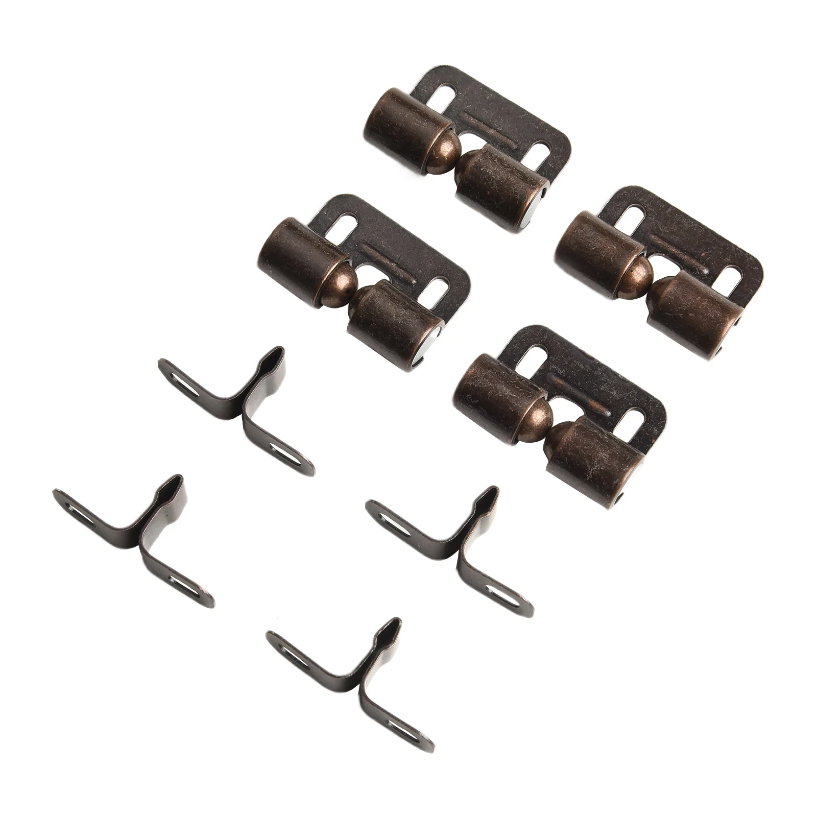 Hassle-free Installation Furniture Hardware Cabinet Door Latch 4 Pack Latches Mounting Screws Included Polished Finish