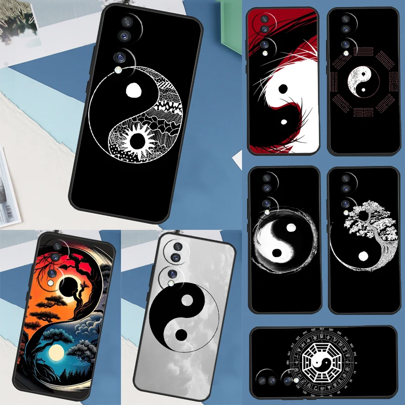 Eight Diagrams Taiji Yin Yang Case For Huawei P40 P20 P30 Pro Nova 9 5T P Smart For Honor Magic5 Lite X9a 70 50 X8 Cover