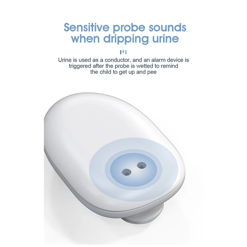 10-20M Range Vibration Reminding Pee Alarm With Receiver White For Kids Potty Training Elder Care